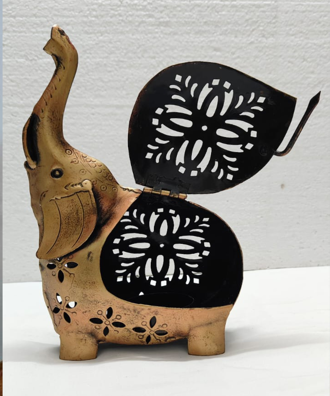 Elephant Diya Holder Pair