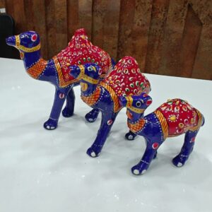 Traditional Handpainted Wooden Animal Family