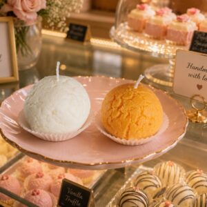 Rasmalai Inspired Dessert Candle – Handmade Wax Candle