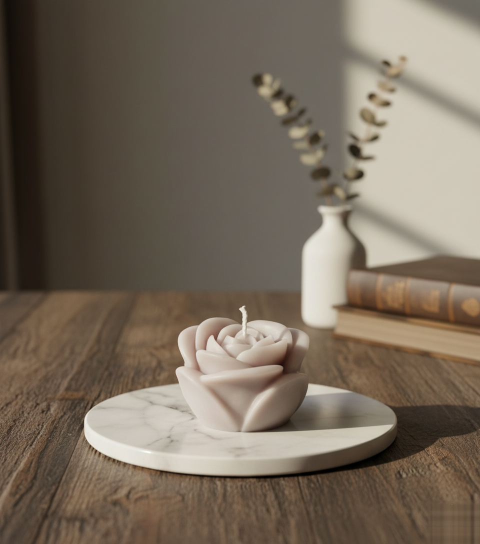 Rose Bloom Candle โ rose bloom candle by Premloom Envision