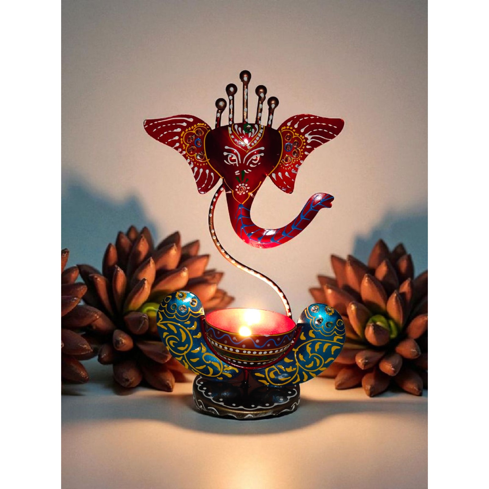 Ganesh Tealight Holder โ view 3