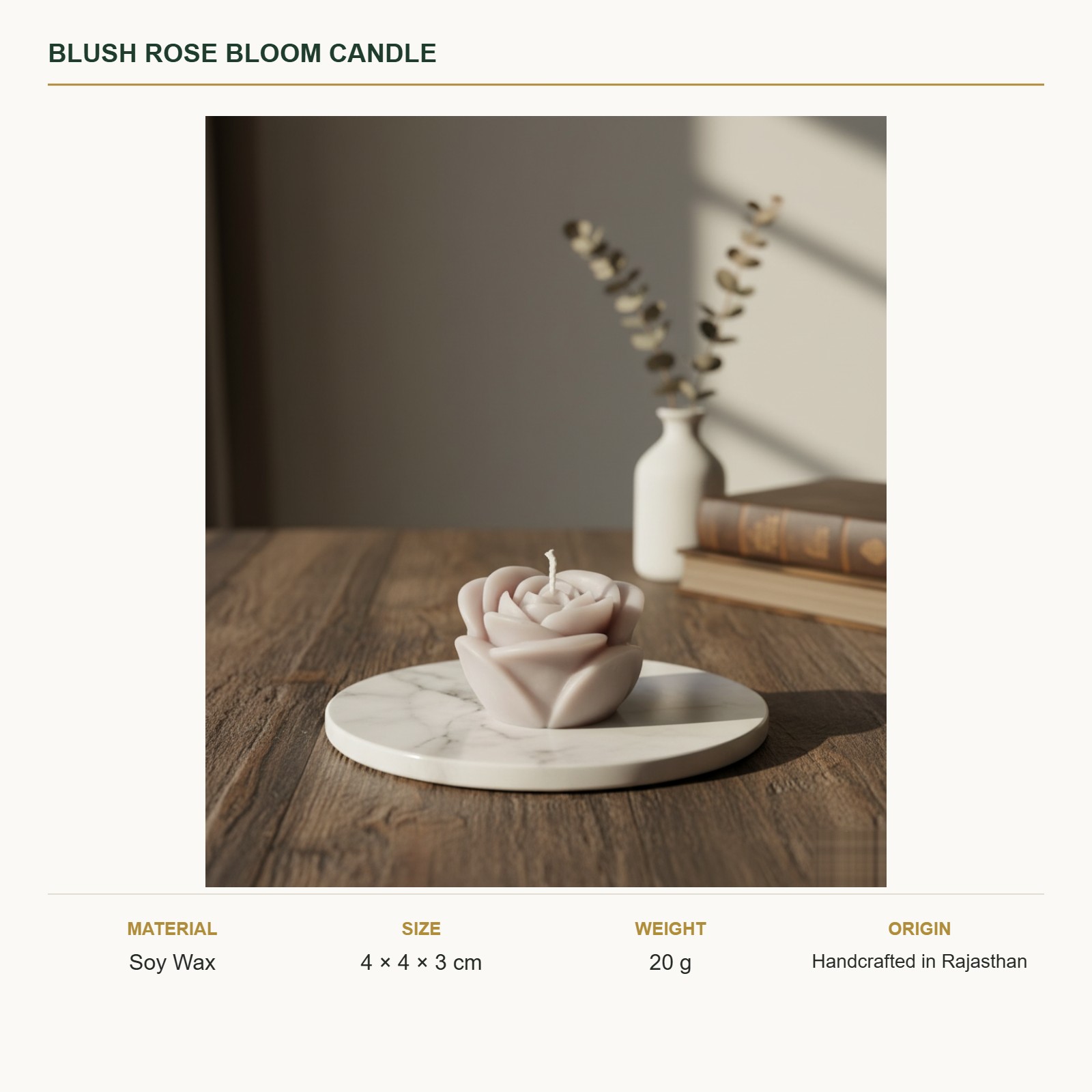 Rose Bloom Candle โ view 7