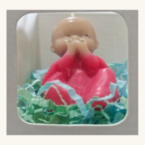Little Monk Candle in Rose, candle rose by Premloom Envision