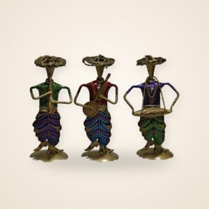 Tribal Artist Figurines, on a cream background