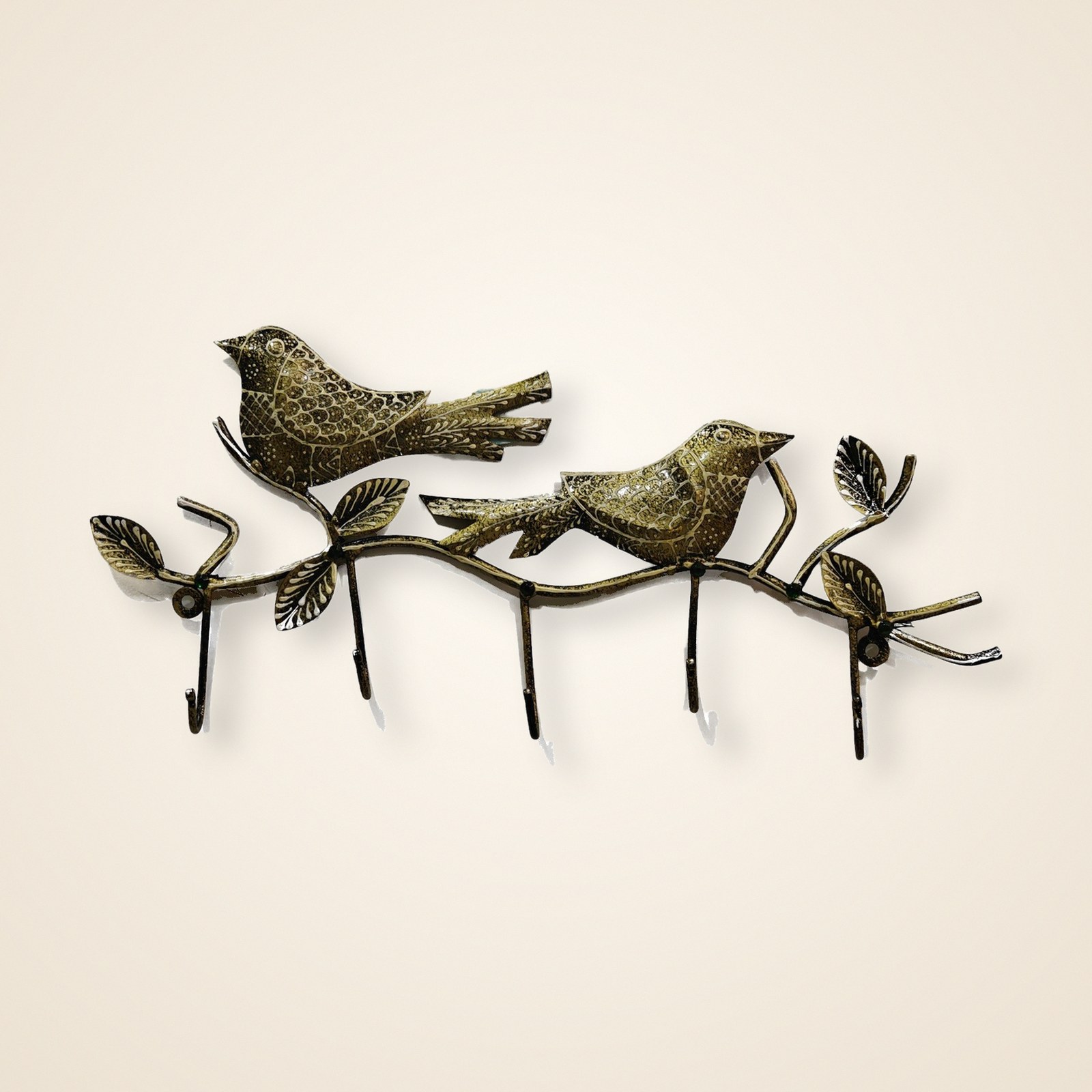 Bird Key Holder, on a cream background