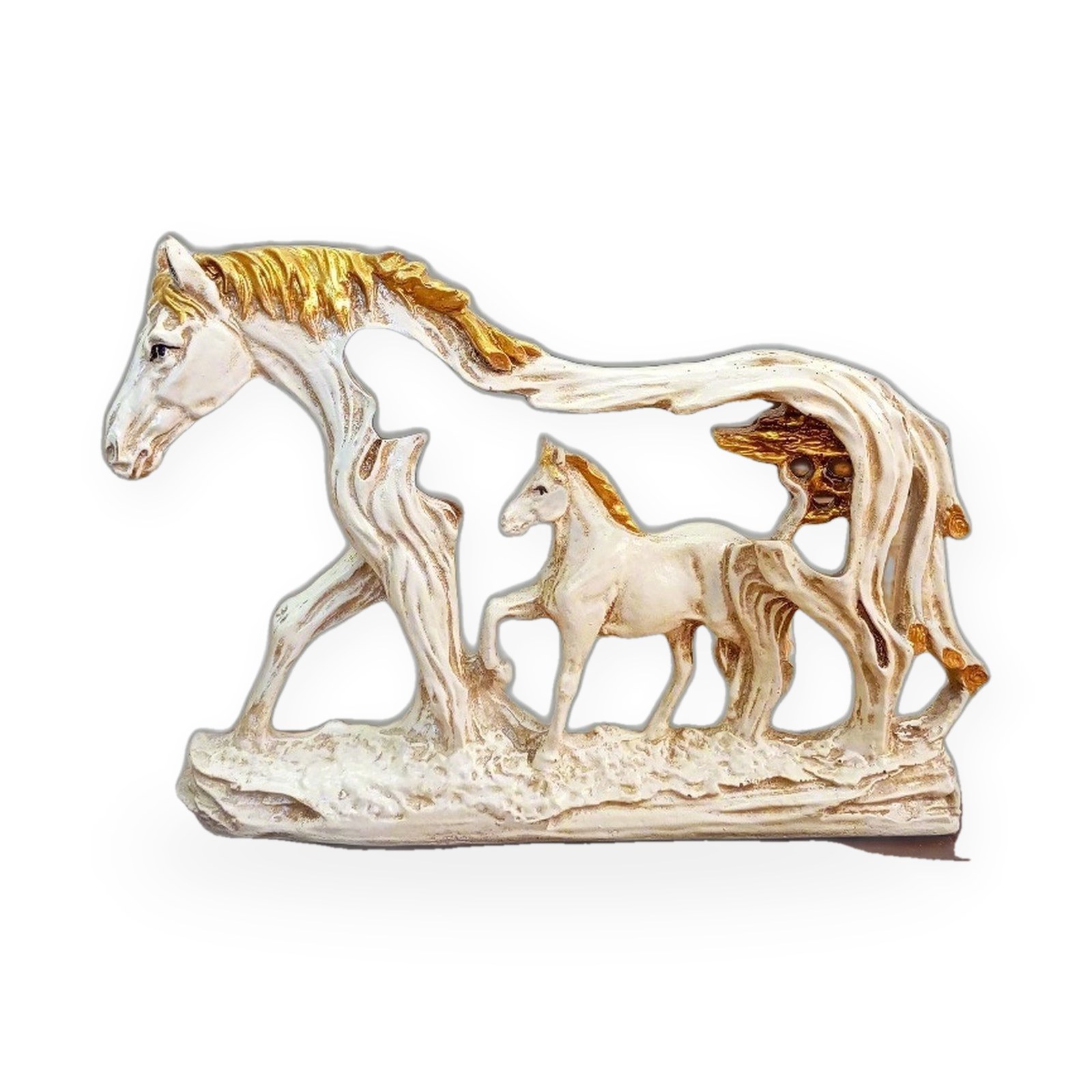 Horse Spirit Duo, on a white background