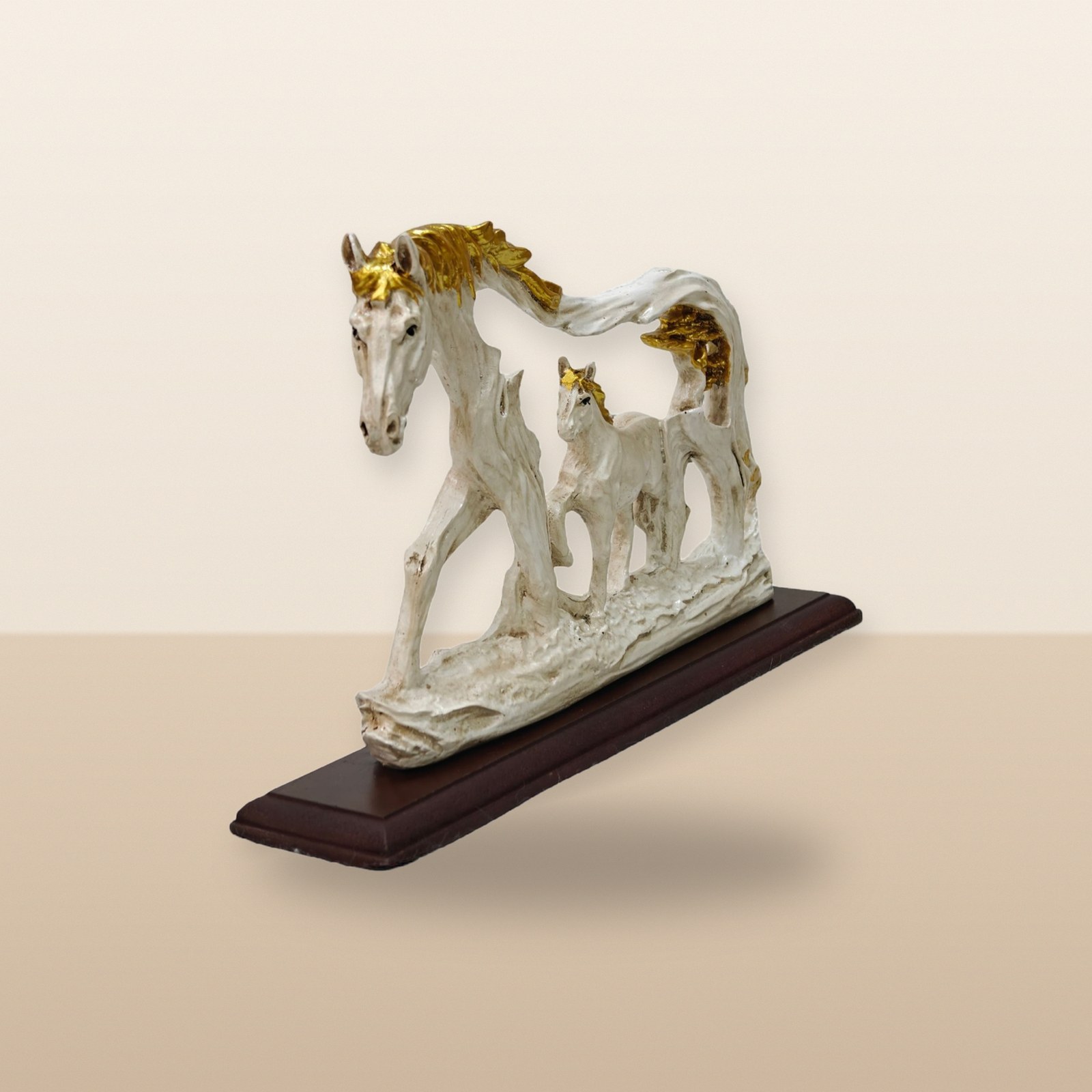 Horse Spirit Duo, on a tabletop
