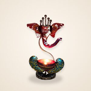 Ganesh Tealight Holder: Auspicious Festival Accent