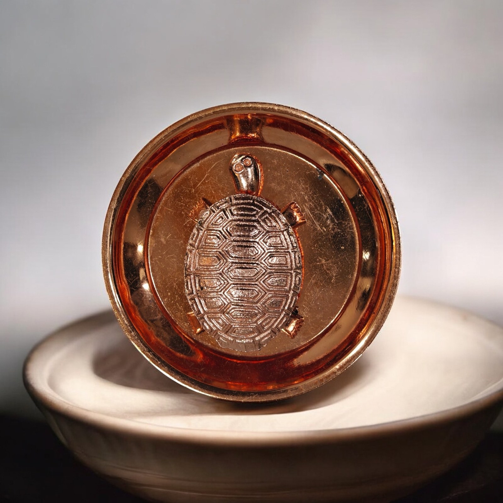 Lucky turtle copper plate