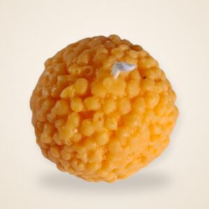 Laddoo Inspired Dessert Candle: Handmade Wax Candle