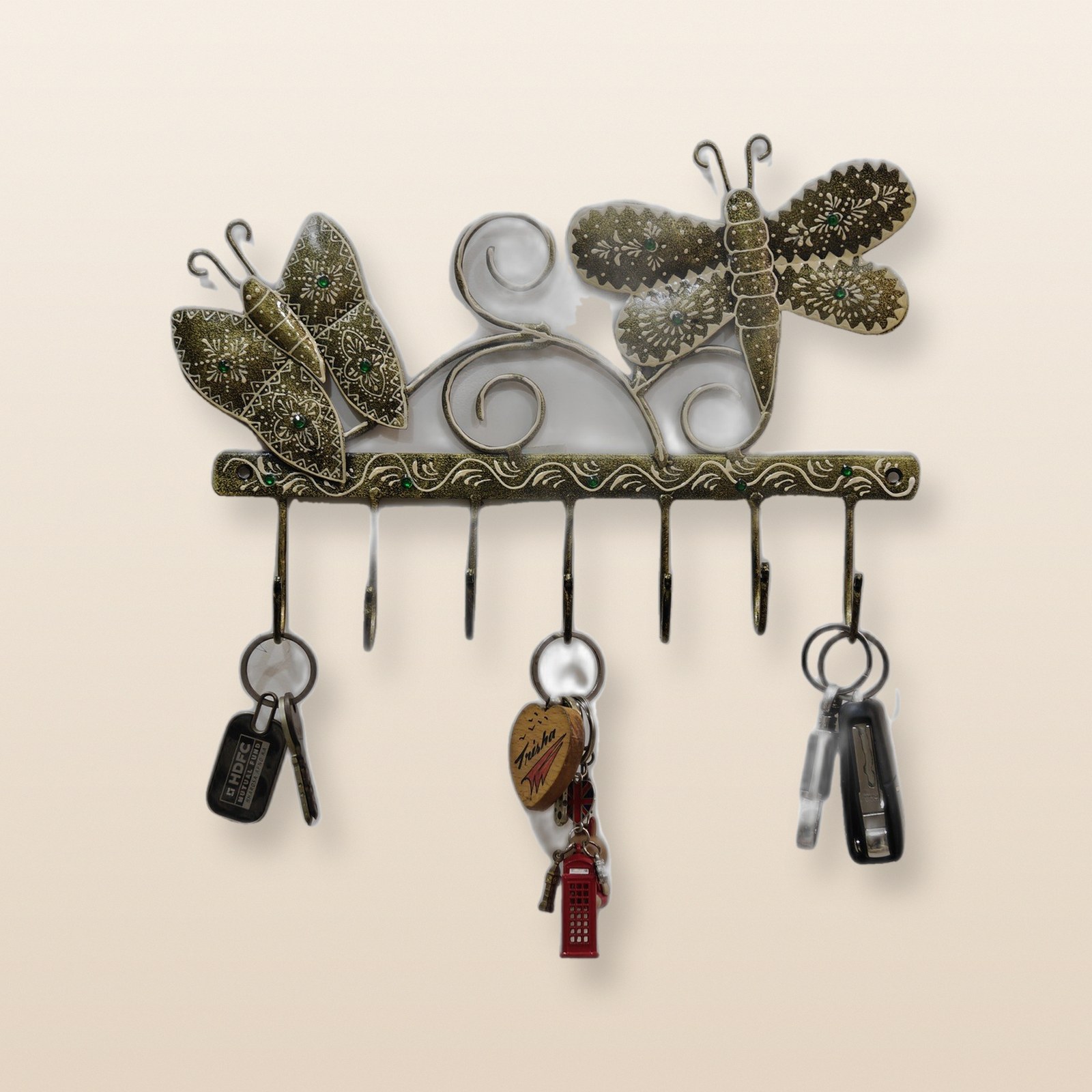 Butterfly Key Holder, on a wall
