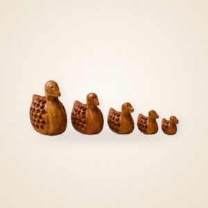 Serene Drift Ducks, on a cream background