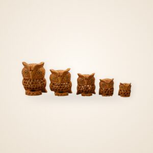 Nocturne Owls, on a cream background