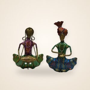 Folk Fusion Duo, on a cream background