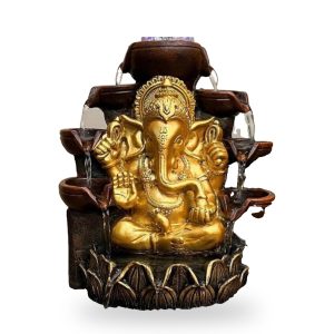 Riddhi Siddhi Falls: Ganesha Indoor Water Fountain with LED Light