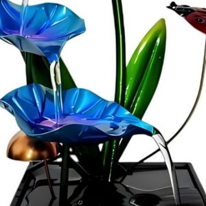 Neelkamal: Blue Lotus Leaf Tabletop Water Fountain