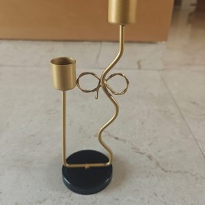 Bow Twin Candle Holder
