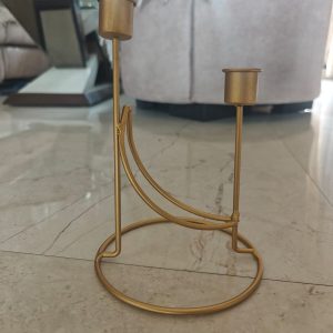 Ring Base Twin Candle Holder