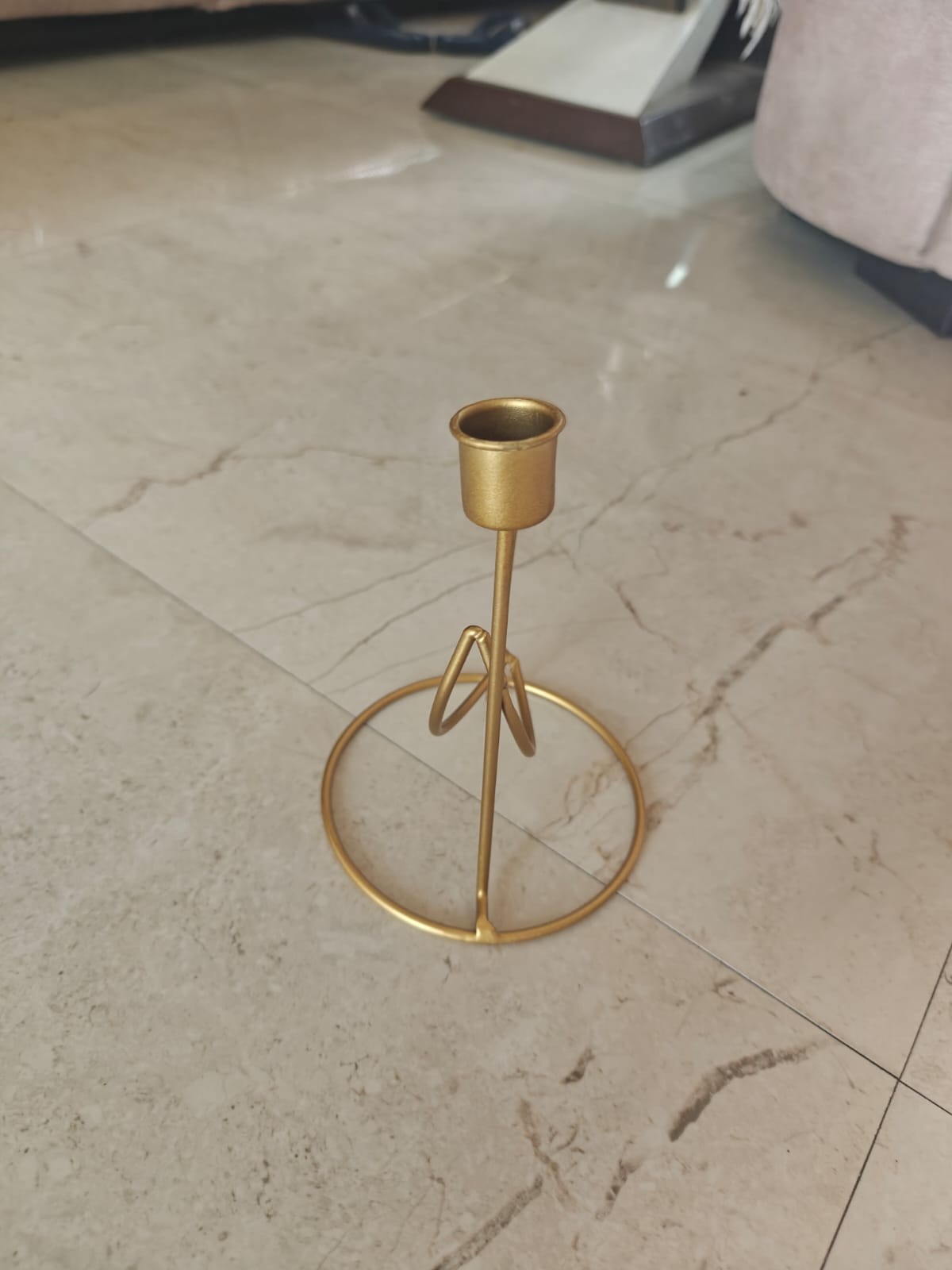 Ring Base Twin Candle Holder view 4